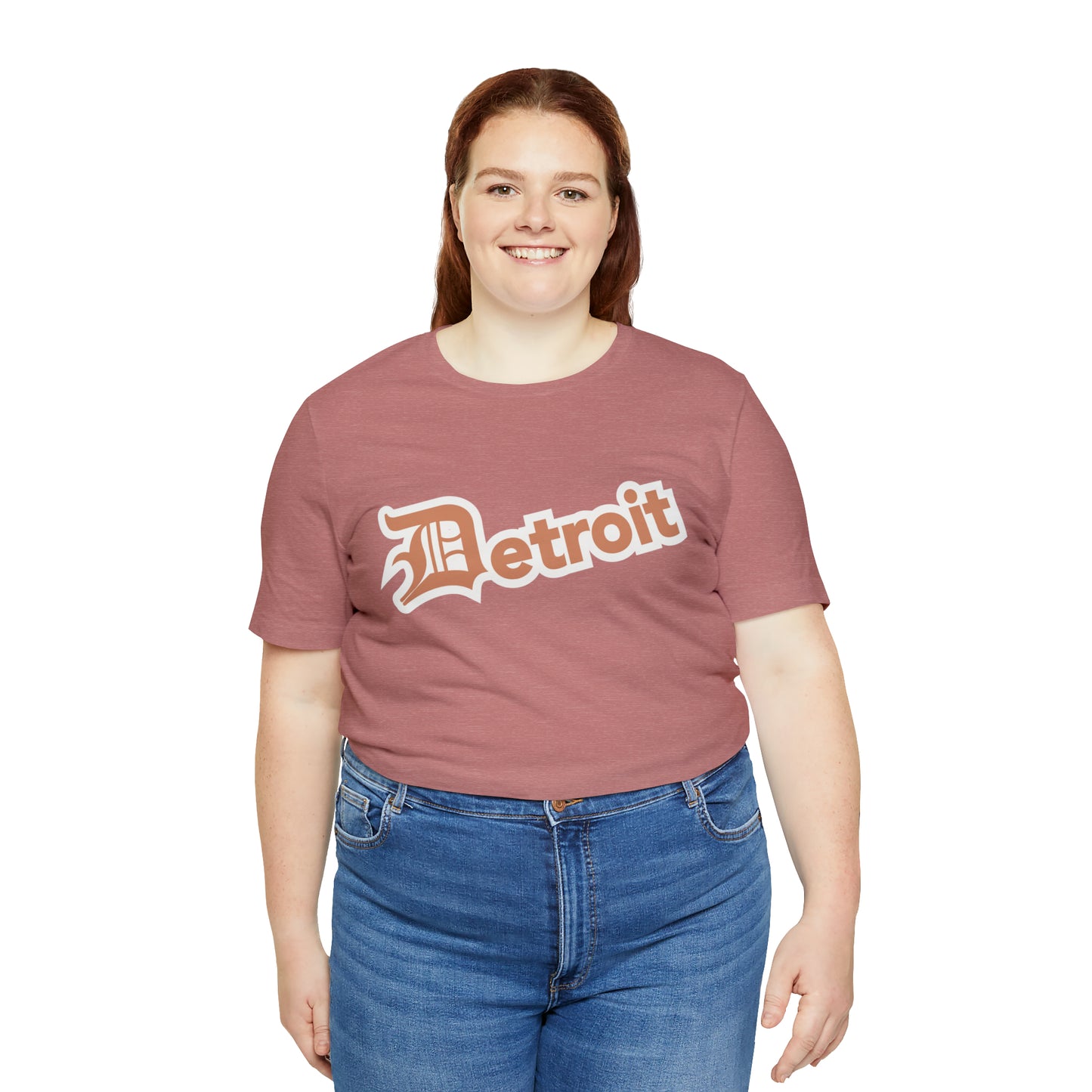 'Detroit' T-Shirt (Copper w/ Old English 'D') | Unisex Standard