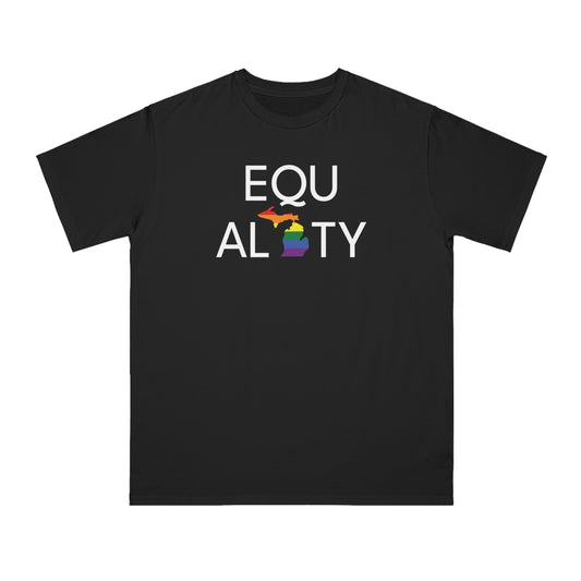 'Equality' T-Shirt (w/ MI Pride Flag) | Unisex Organic
