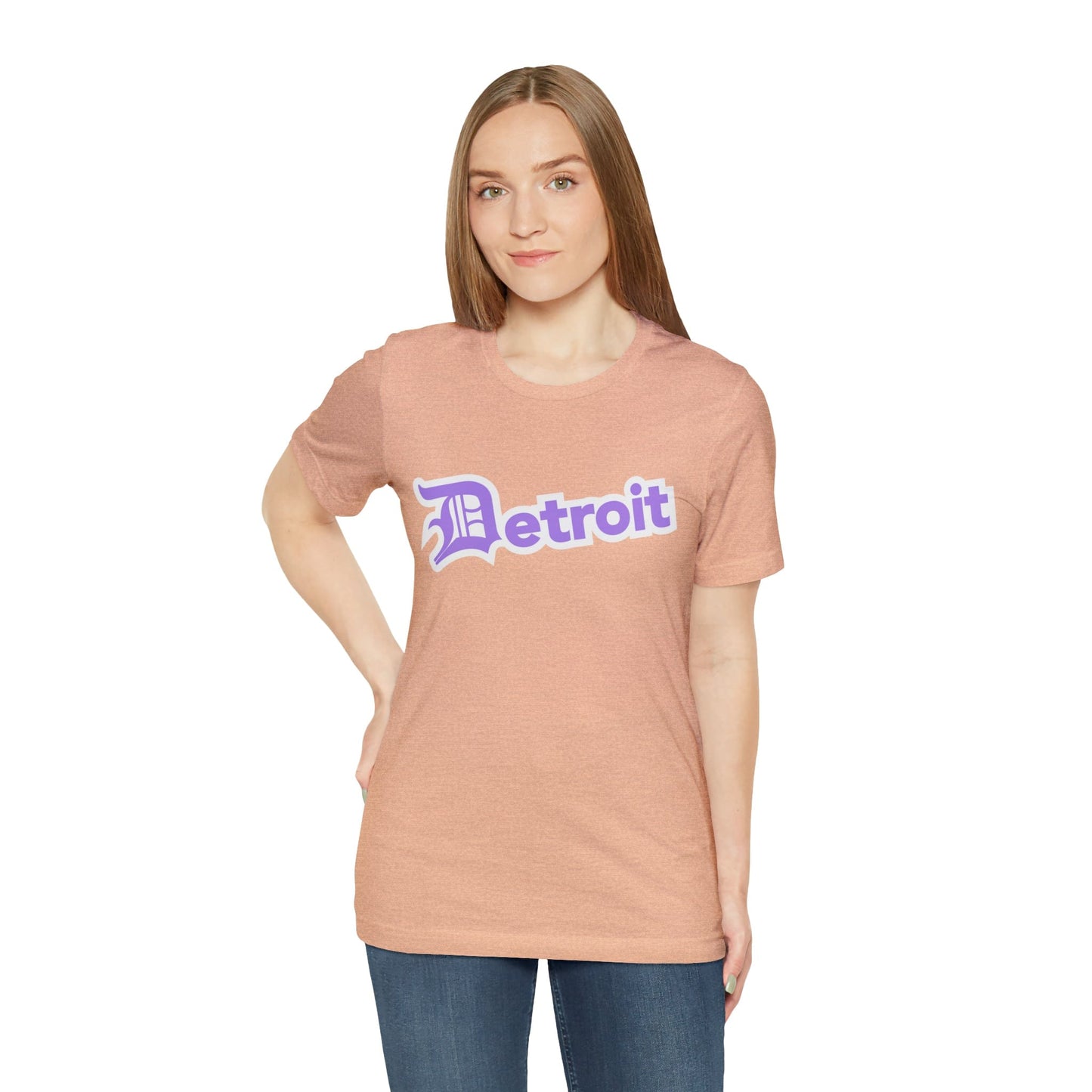 Detroit' T-Shirt (Lavender w/ Old English 'D') | Unisex Standard