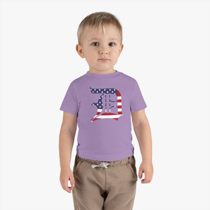Detroit 'Old English D' Infant T-Shirt (Patriotic Edition) | Short Sleeve