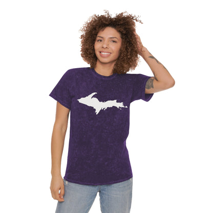 Michigan Upper Peninsula T-Shirt (w/ UP Outline) | Unisex Mineral Wash