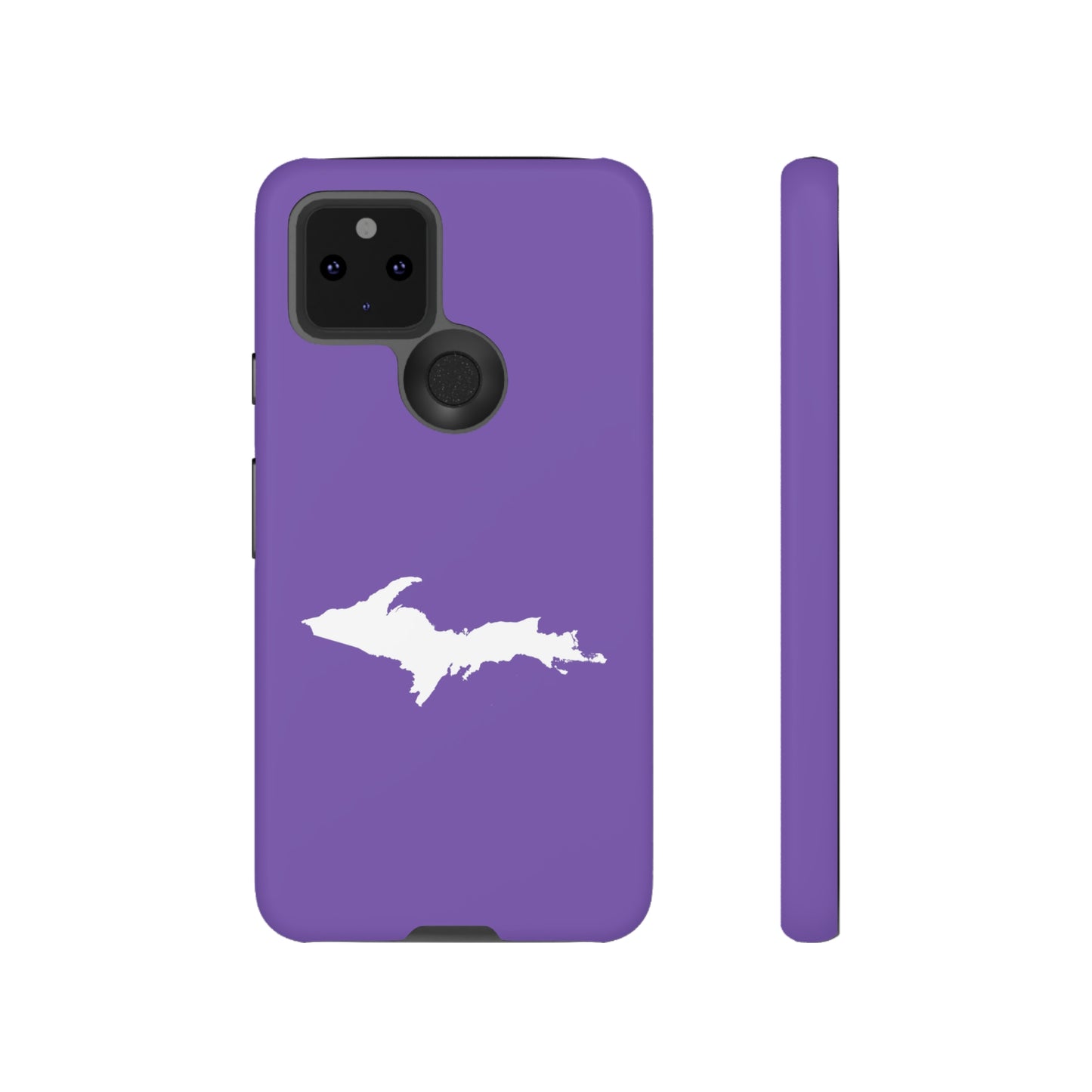 Michigan Upper Peninsula Tough Phone Case (Lake Iris w/ UP Outline) | Samsung & Pixel Android