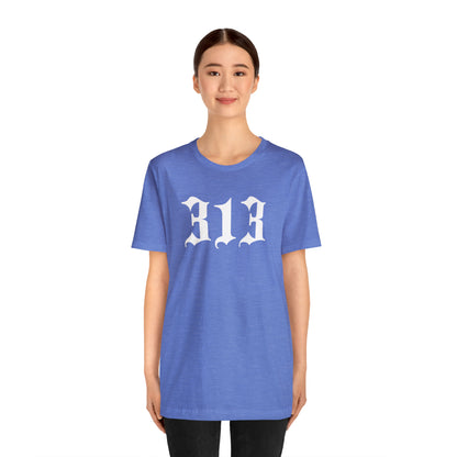 Detroit '313' T-Shirt (Old English Font) | Unisex Standard Fit