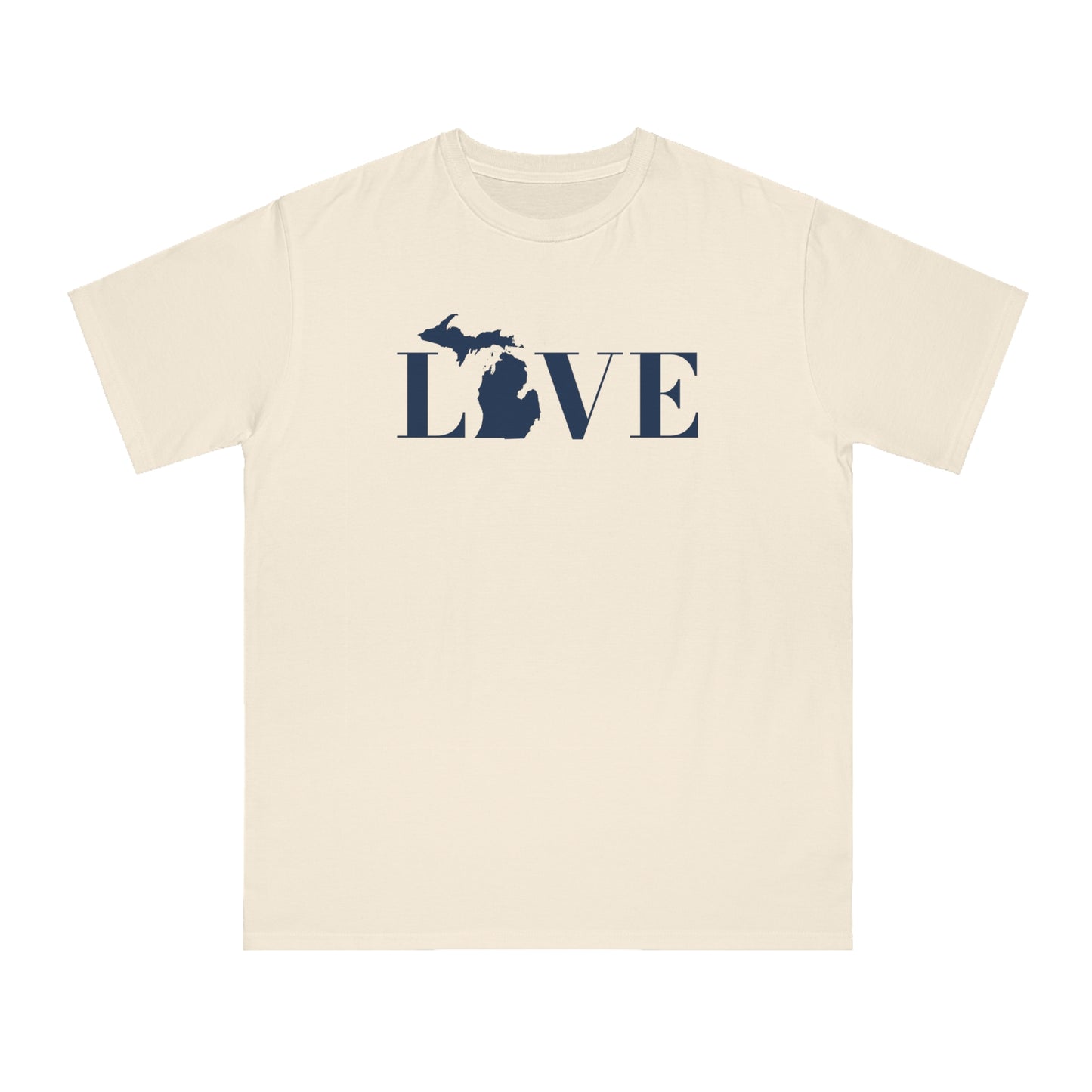 Michigan 'Love' T-Shirt (Didone Font) | Unisex Organic