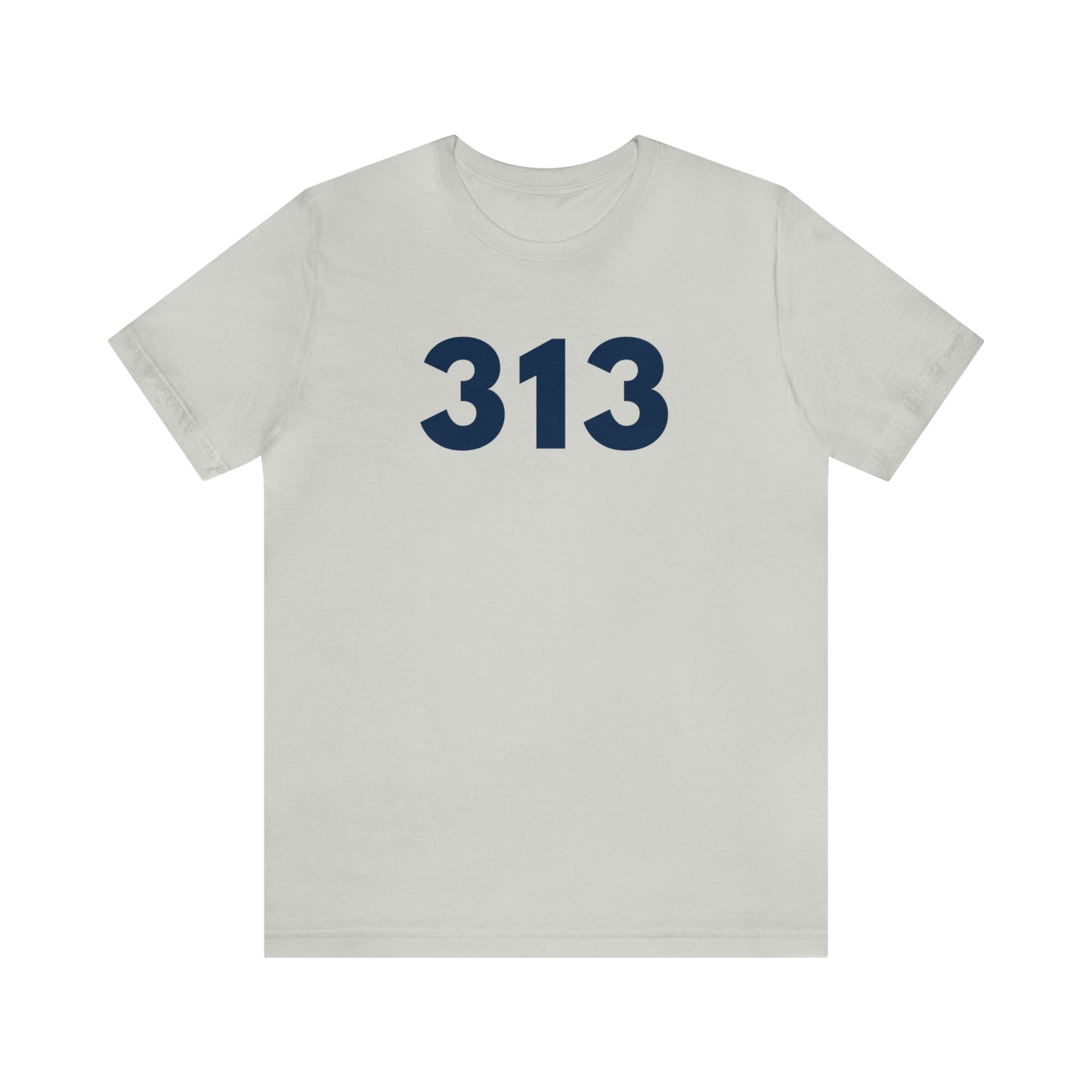 Detroit '313' T-Shirt (Geometric Sans Font) | Unisex Standard Fit