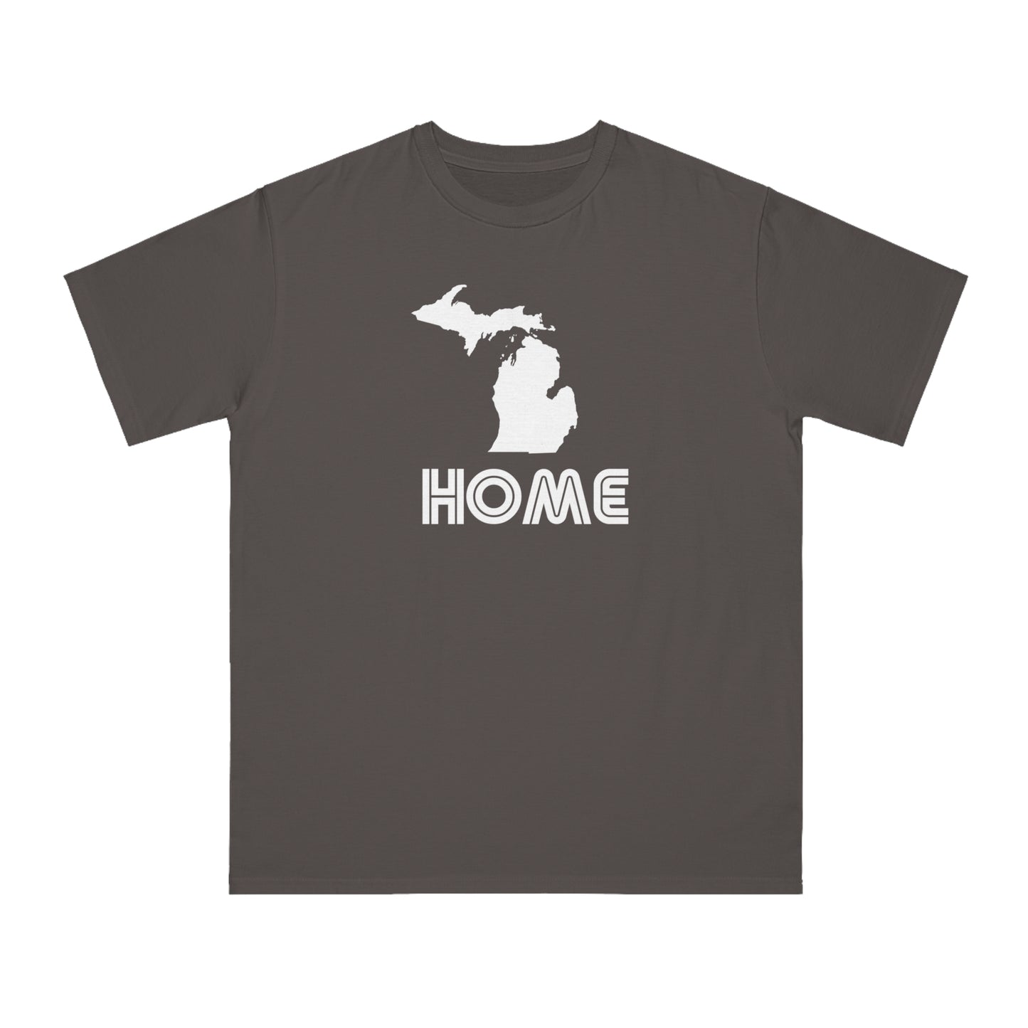 'Home' T-Shirt (1970s Audiophile Font) | Unisex Organic