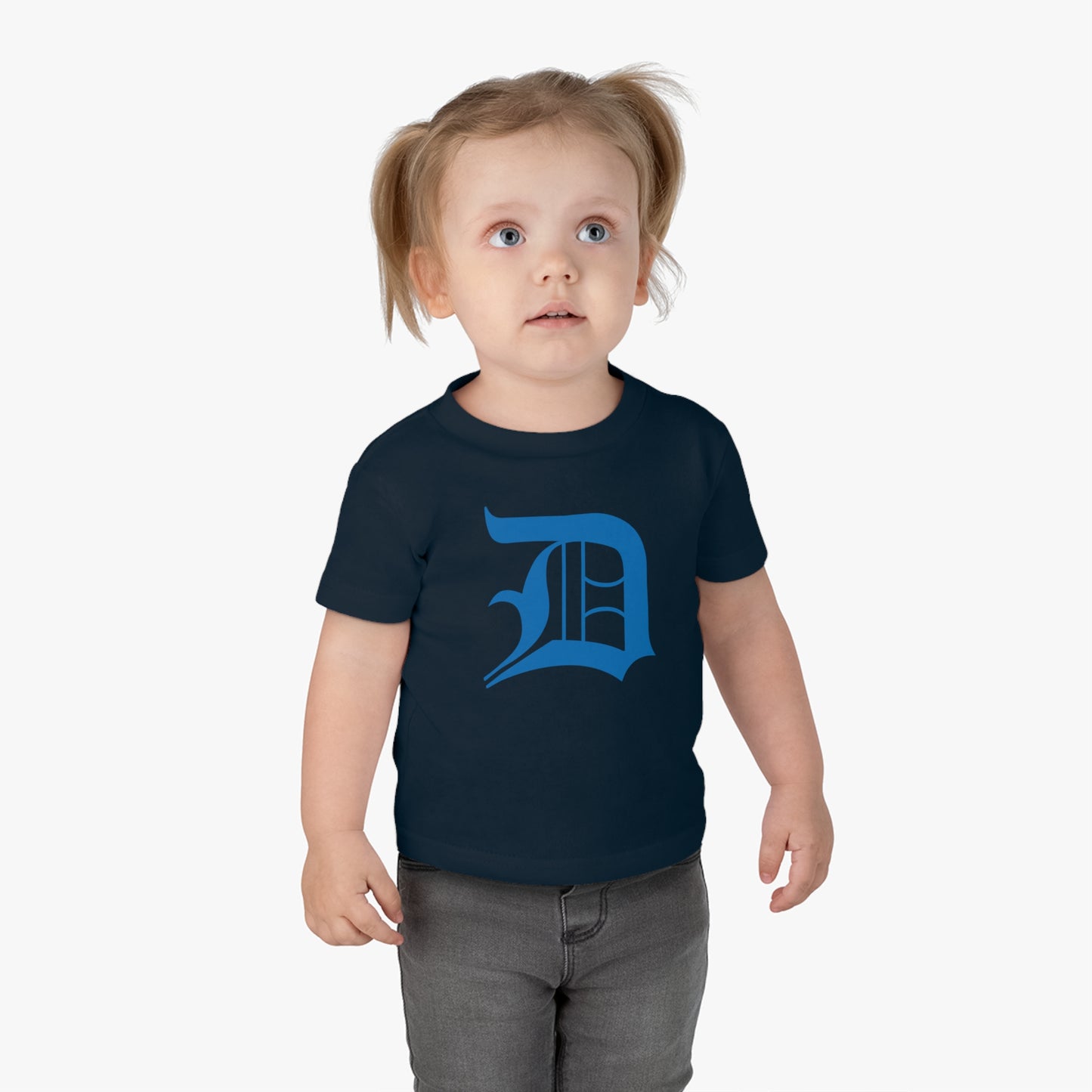 Detroit 'Old English D' Infant T-Shirt (Azure) | Short Sleeve