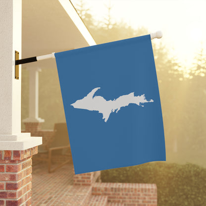 Michigan Upper Peninsula Home & Garden Flag (w/ UP Outline) | Lake Superior Blue