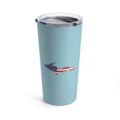 Michigan Upper Peninsula Tumbler (w/ UP USA Flag) | '58 Caddie Blue - 20oz