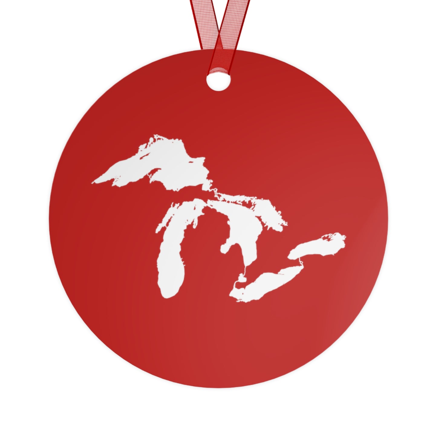 Great Lakes Christmas Ornament | Metal - Santa Red