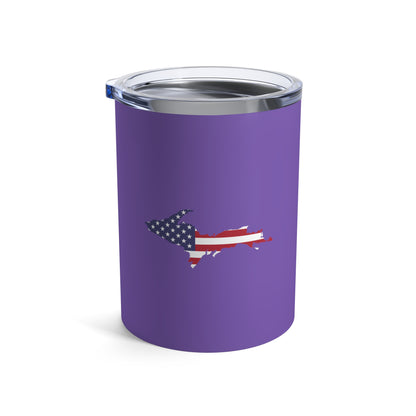 Michigan Upper Peninsula Tumbler (w/ UP USA Flag) | Lake Iris - 10oz