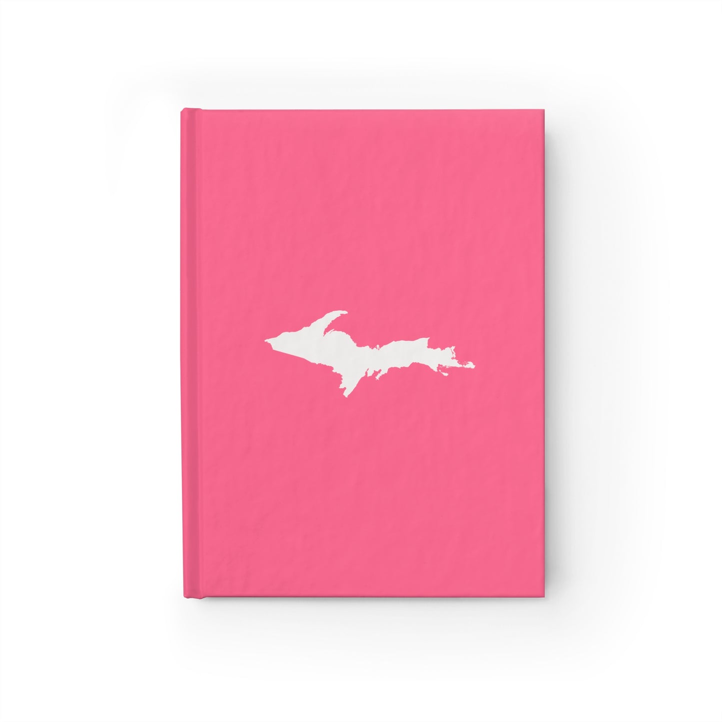 Michigan Upper Peninsula Blank Sketchbook (w/ UP Outline) | Rhodochrosite Pink