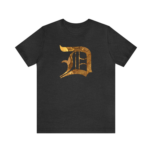 Detroit 'Old English D' T-Shirt (Gold Bullion Edition) | Unisex Standard