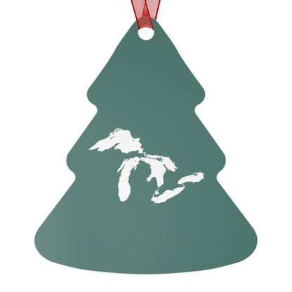 Great Lakes Christmas Ornament | Metal - Copper Green