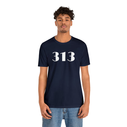 Detroit '313' T-Shirt (Art Deco Font) | Unisex Standard Fit