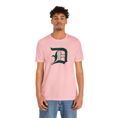 Detroit 'Old English D' T-Shirt (Laconic Green) | Unisex Standard