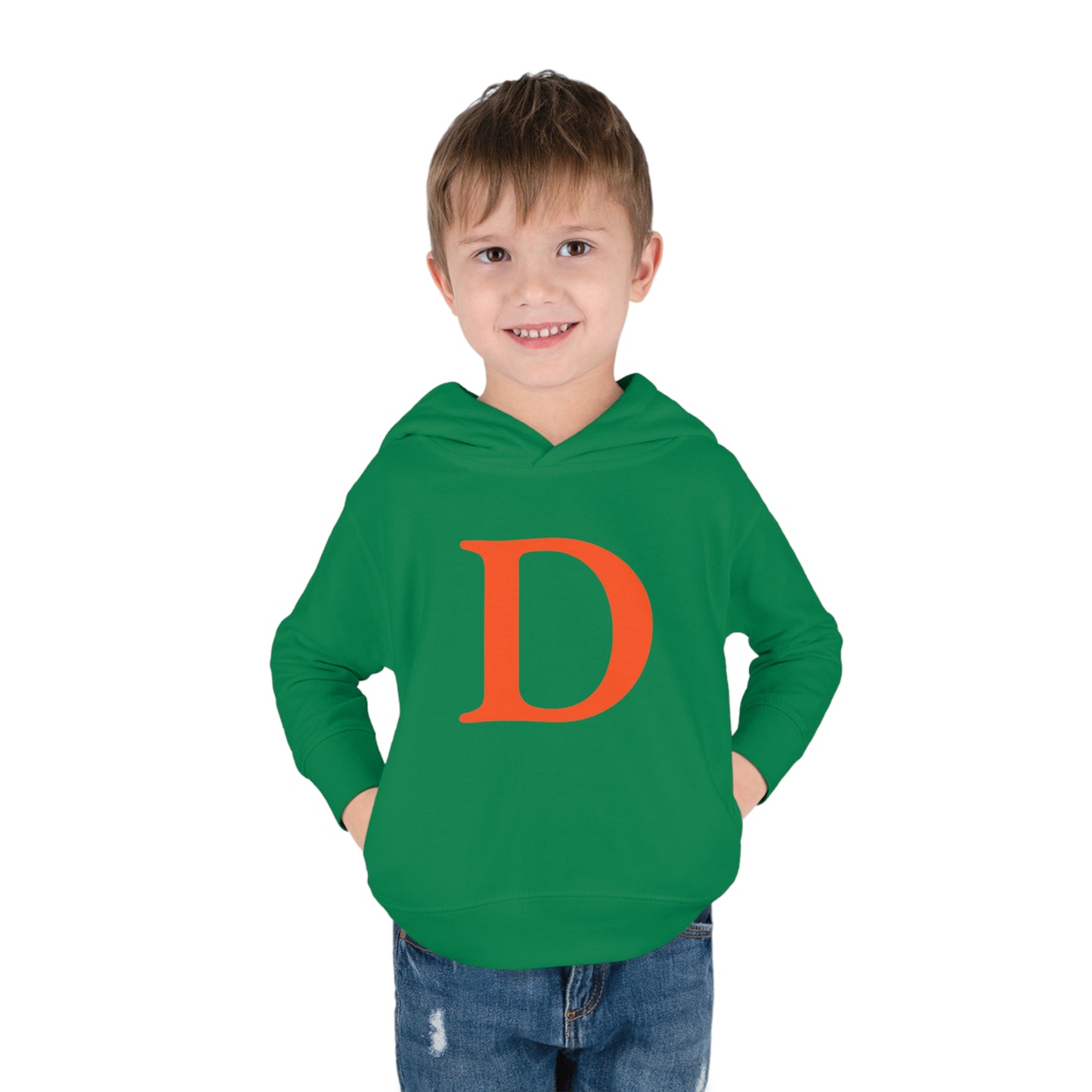 Detroit 'Old French D' Hoodie (Maple Leaf Orange) | Unisex Toddler