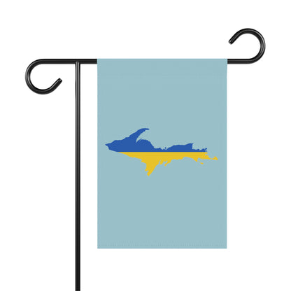 Michigan Upper Peninsula Home & Garden Flag (w/ UP Ukraine Flag) | '58 Caddie Blue