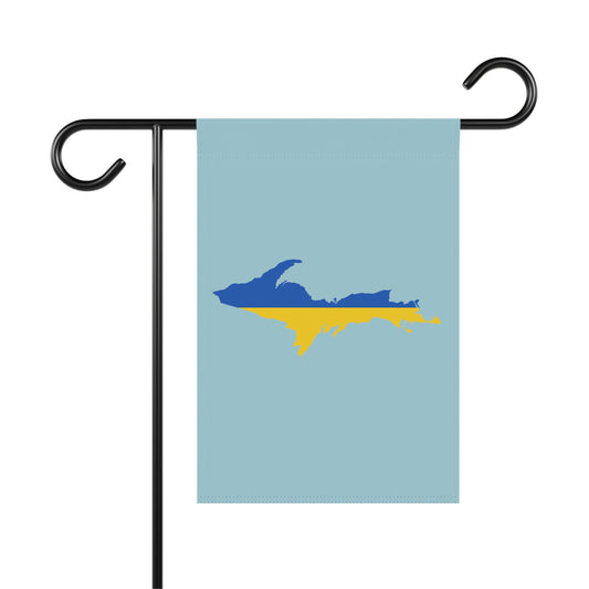 Michigan Upper Peninsula Home & Garden Flag (w/ UP Ukraine Flag) | '58 Caddie Blue