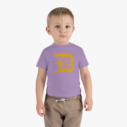 Detroit 'Old English D' Infant T-Shirt (Gold) | Short Sleeve