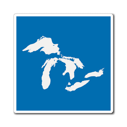 Great Lakes Square Magnet (Azure)