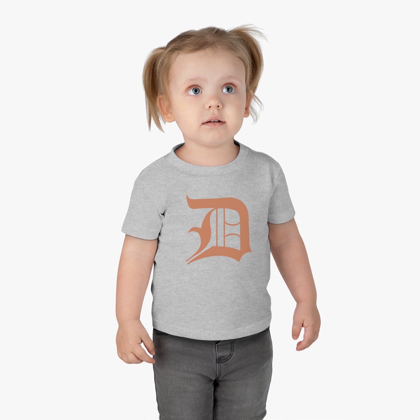 Detroit 'Old English D' Infant T-Shirt (Copper Color) | Short Sleeve