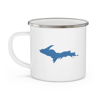 Michigan Upper Peninsula Camping Mug (Blue Outline) | 12oz