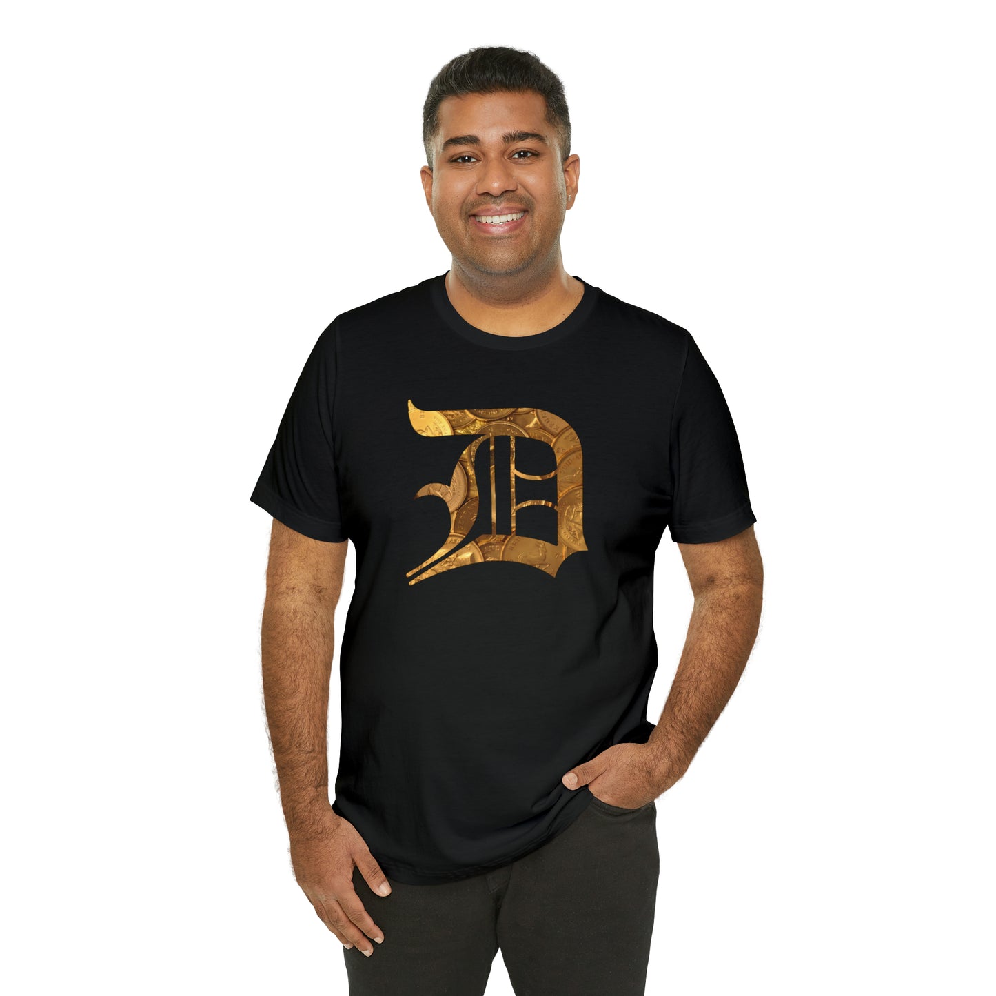 Detroit 'Old English D' T-Shirt (Gold Bullion Edition) | Unisex Standard