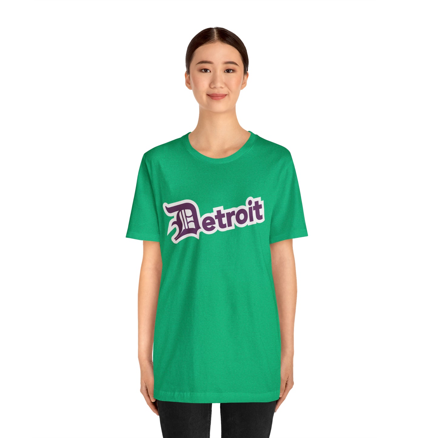 'Detroit' T-Shirt (Plum w/ Old English 'D') | Unisex Standard