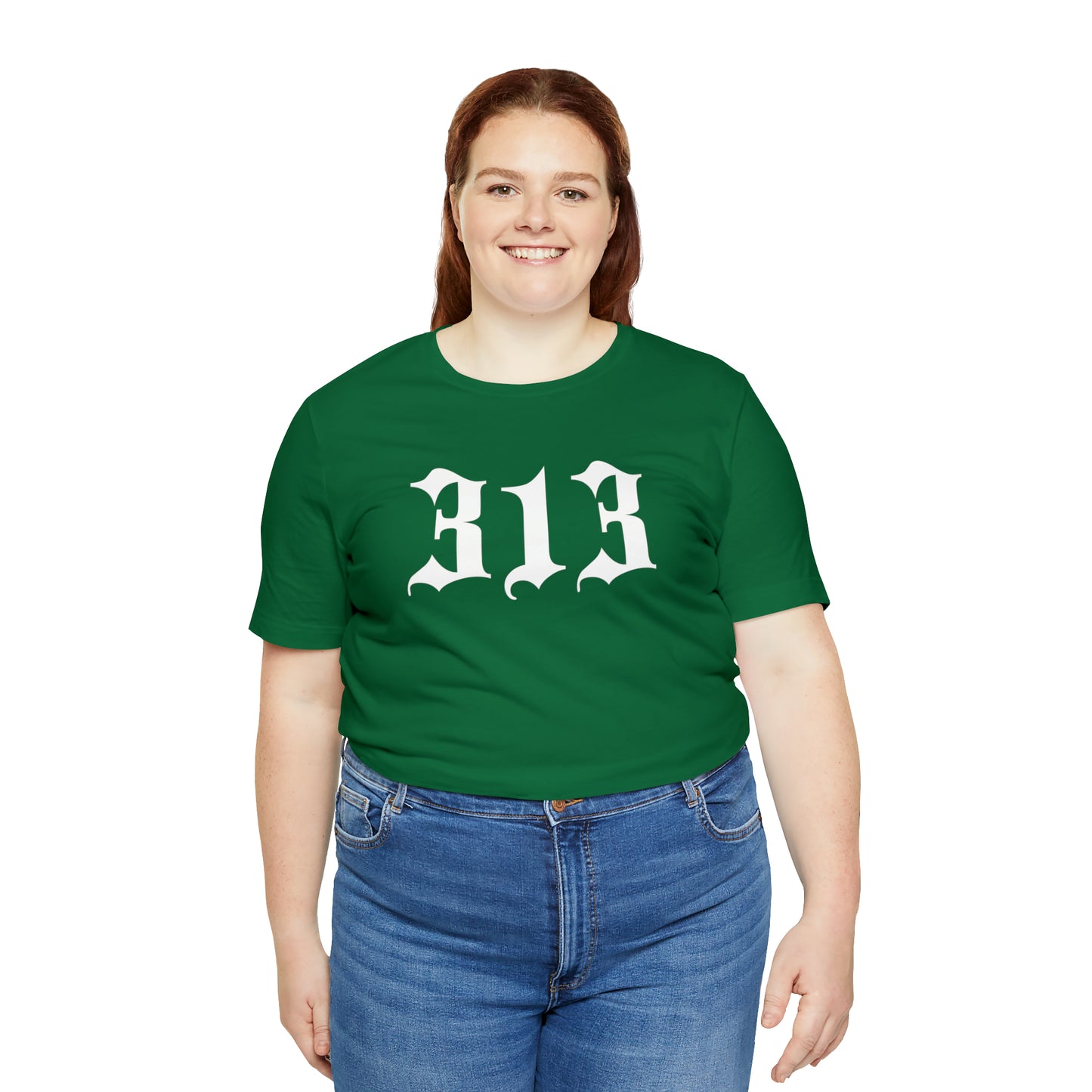 Detroit '313' T-Shirt (Old English Font) | Unisex Standard Fit