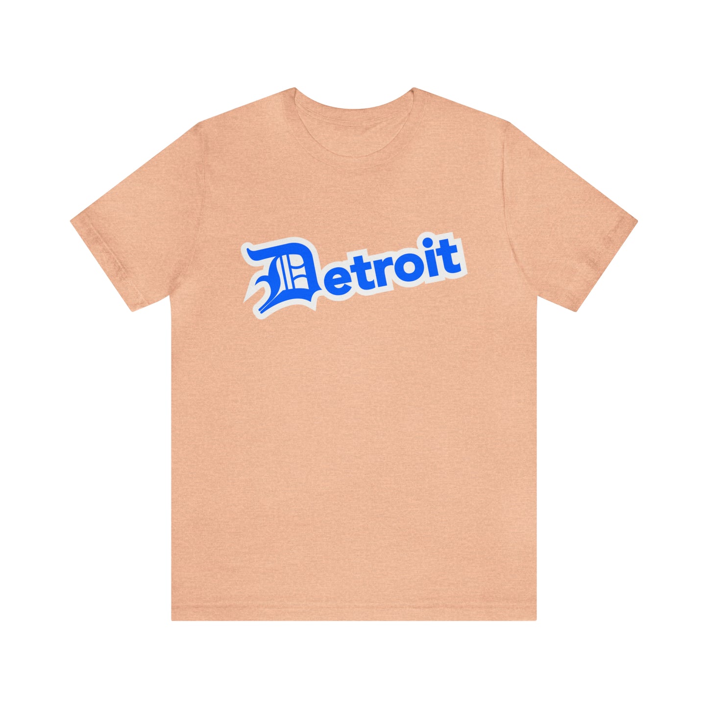 'Detroit' T-Shirt (MotorTown Blue w/ Old English 'D') | Unisex Standard