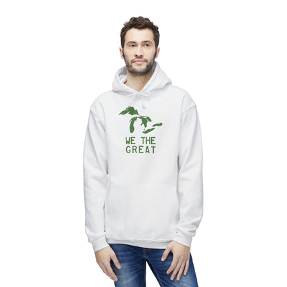 Great Lakes 'We The Great' Ultrapremium Hoodie | Made in USA - Pine Green