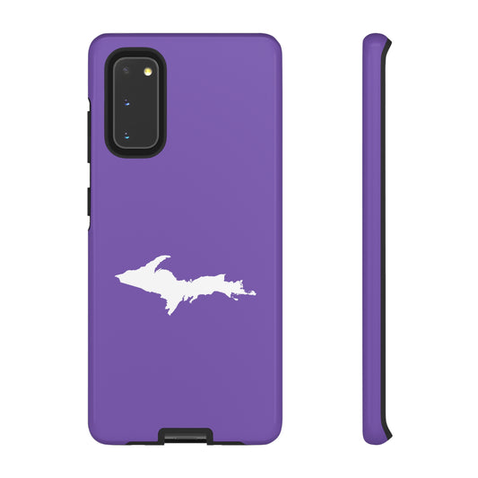 Michigan Upper Peninsula Tough Phone Case (Lake Iris w/ UP Outline) | Samsung & Pixel Android