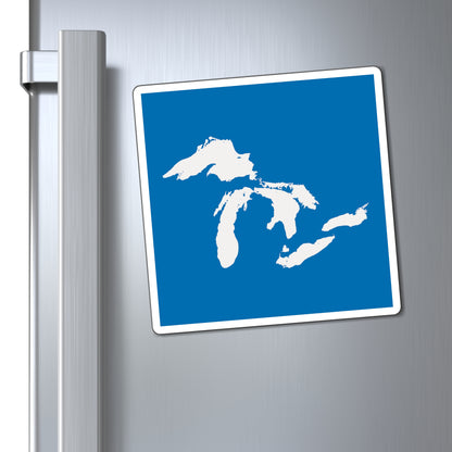 Great Lakes Square Magnet (Azure)