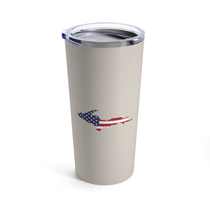 Michigan Upper Peninsula Tumbler (w/ UP USA Flag) | Canvas Color - 20oz