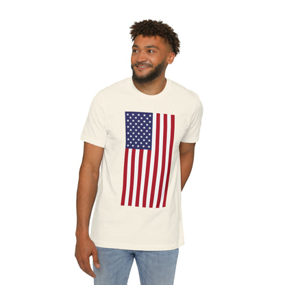 Vertical United States Flag T-Shirt | Made in USA