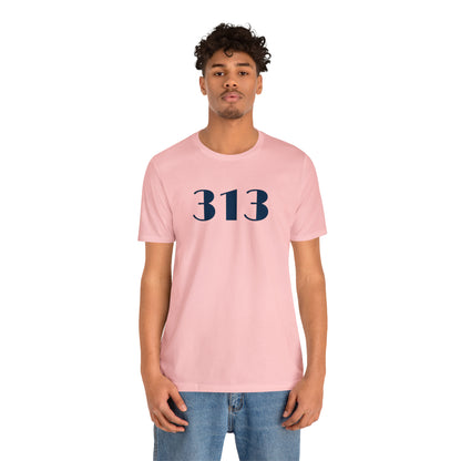 Detroit '313' T-Shirt (Art Deco Font) | Unisex Standard Fit