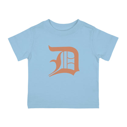 Detroit 'Old English D' Infant T-Shirt (Copper Color) | Short Sleeve