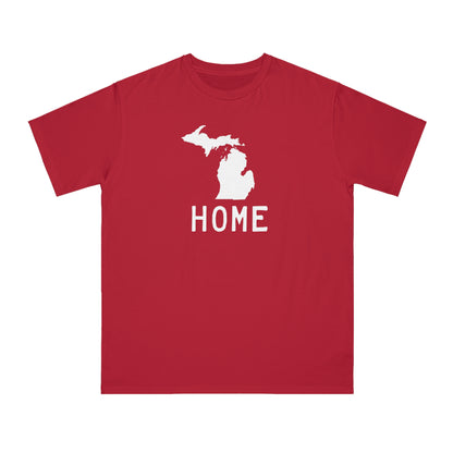 Michigan 'Home' T-Shirt (Licence Plate Font) | Unisex Organic