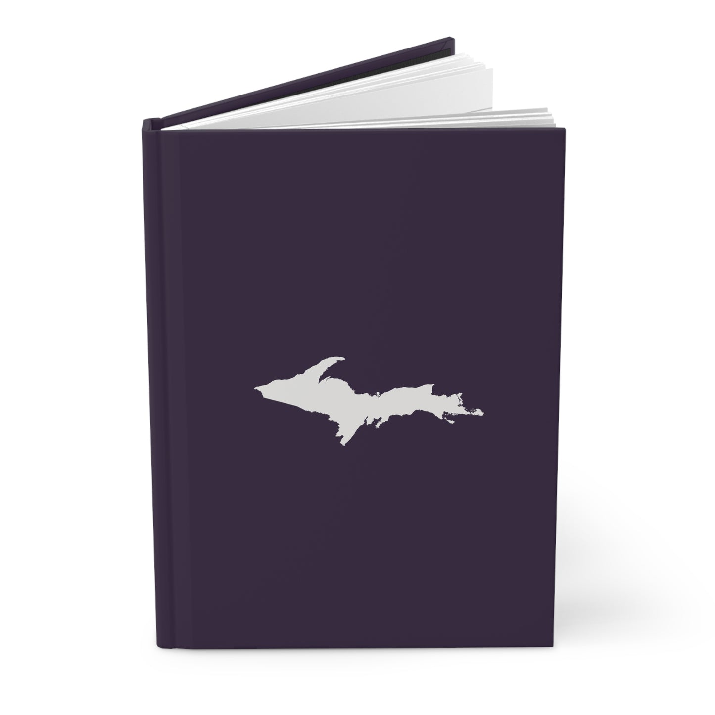 Michigan Upper Peninsula Hardcover Journal (Blackcurrant w/ UP Outline) | Ruled - 150pgs