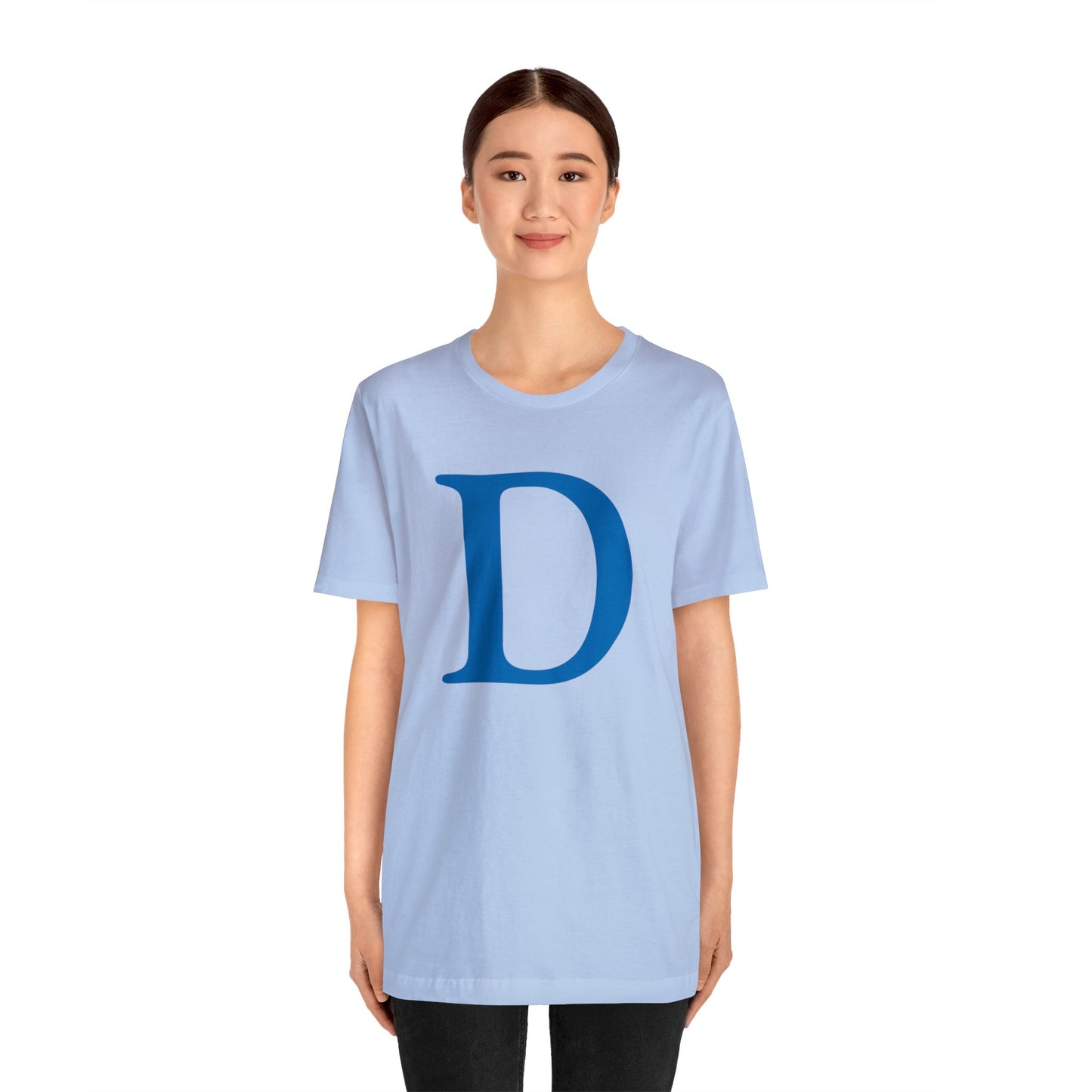 'Old French D' T-Shirt (Azure) | Unisex Standard Fit