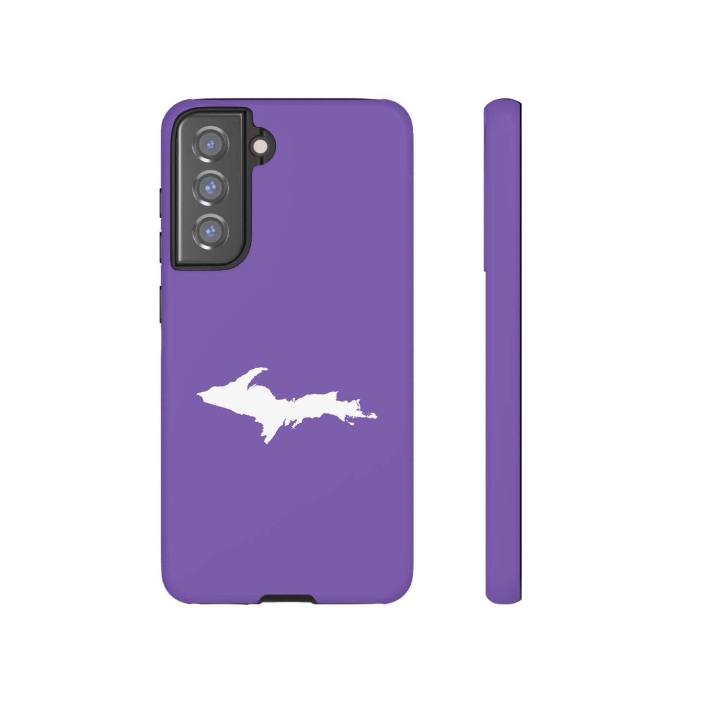 Michigan Upper Peninsula Tough Phone Case (Lake Iris w/ UP Outline) | Samsung & Pixel Android