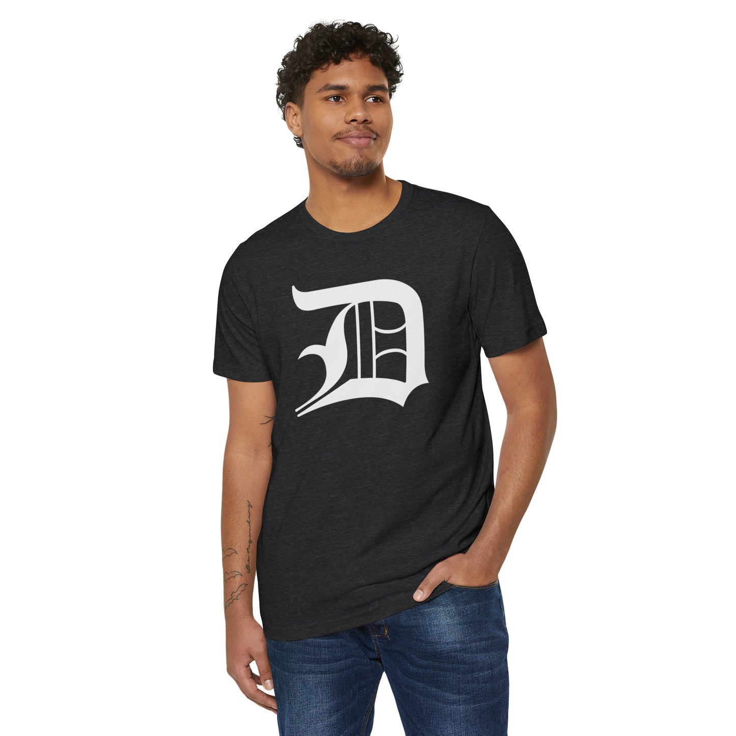 Detroit 'Old English D' T-Shirt | Unisex Recycled Organic