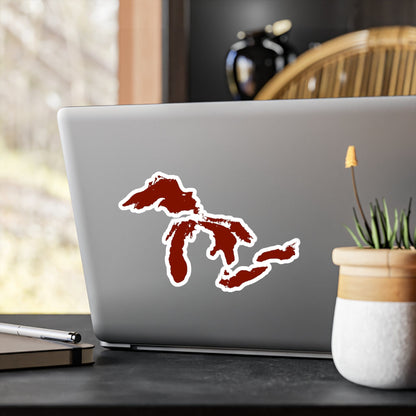 Great Lakes Kiss-Cut Windshield Decal | Cherryland Red