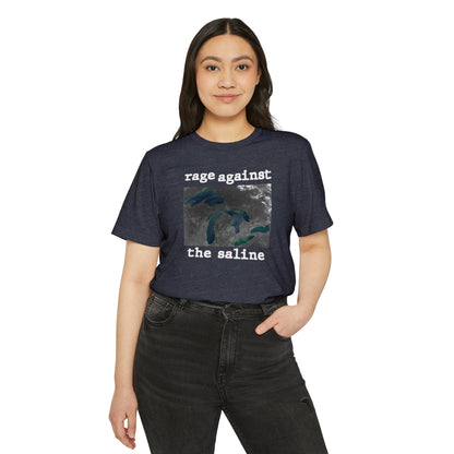 Great Lakes 'Rage Against The Saline' T-Shirt | Unisex Recycled Organic