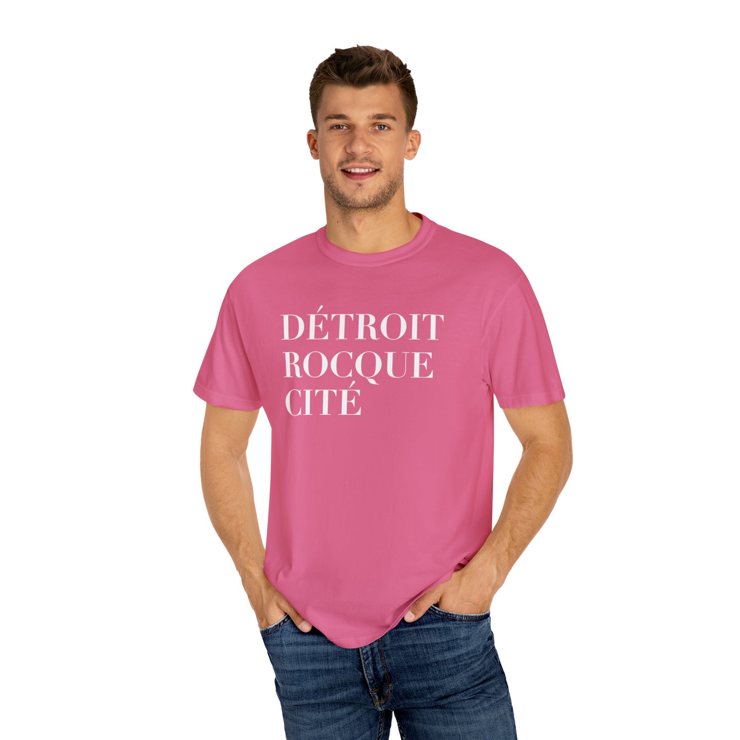 'Détroit Rocque Cité' T-Shirt | Unisex Garment-Dyed