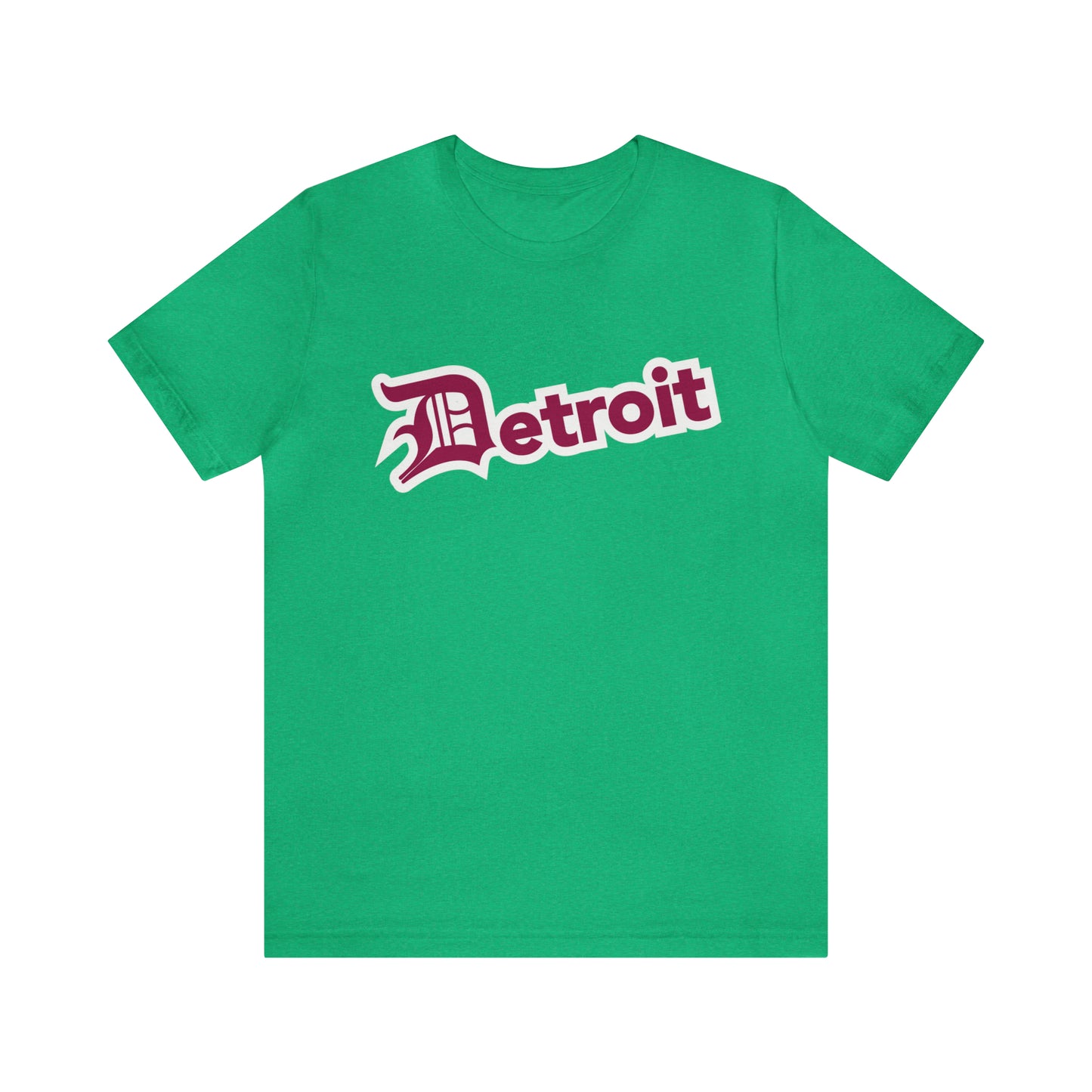 'Detroit' T-Shirt (Ruby Red w/ Old English 'D') | Unisex Standard