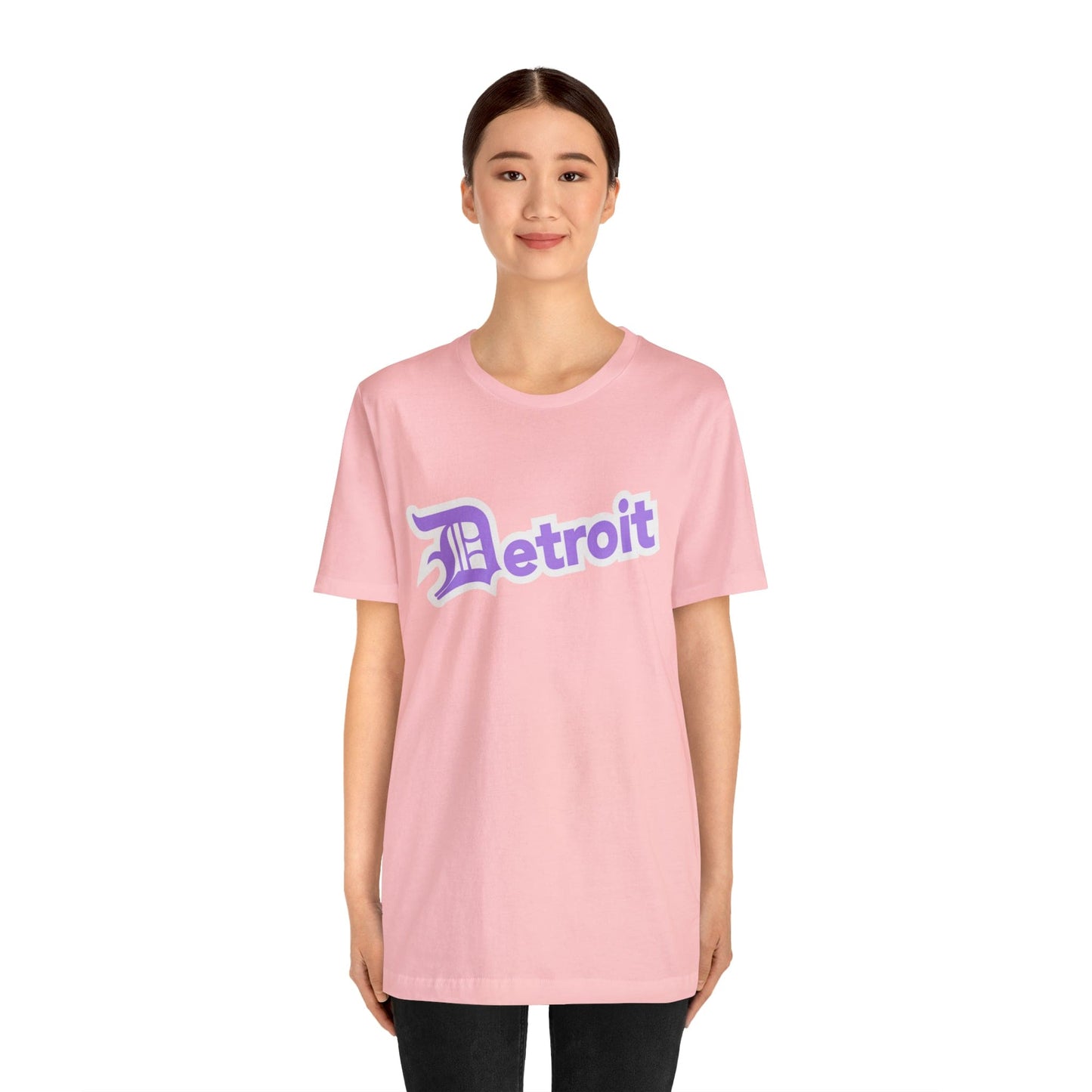 Detroit' T-Shirt (Lavender w/ Old English 'D') | Unisex Standard