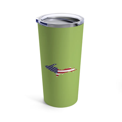 Michigan Upper Peninsula Tumbler (w/ UP USA Flag) | Goosebery Green - 20oz