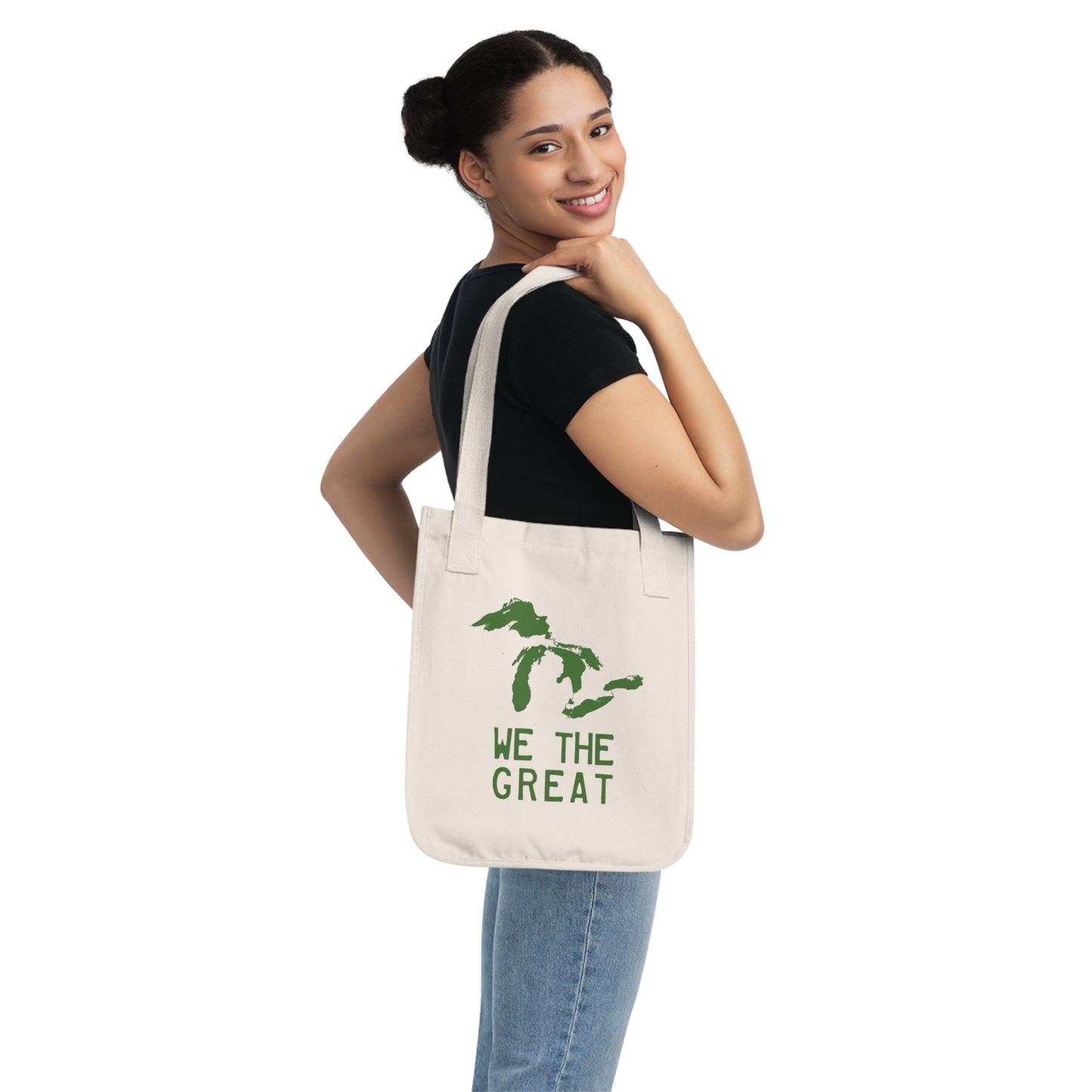 Great Lakes 'We The Great' Heavy Tote | Pine Green